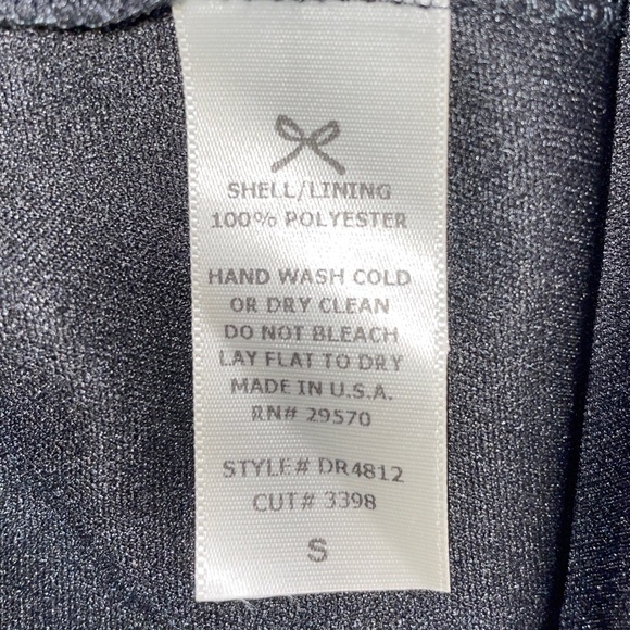 Everly black chiffon wrap dress - Picture 4 of 4